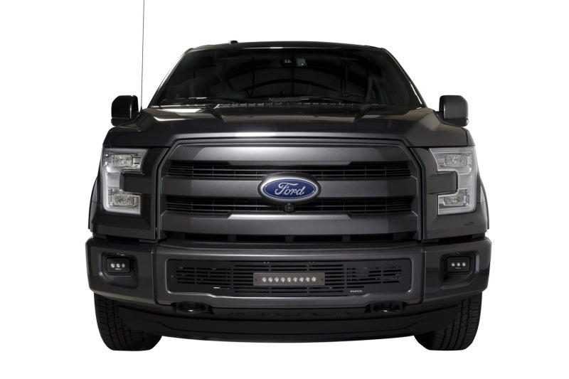 Putco 2015-2017, Ford F150 - Stainless Steel Black Bar Design w/10" Luminix 87160L Photo - Mounted
