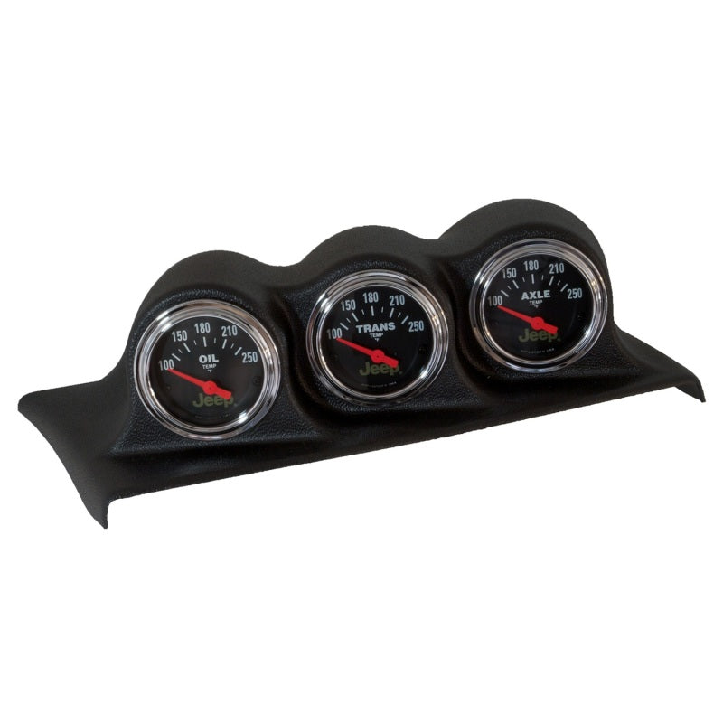 Autometer Gauge Mount, Direct Fit Dash Top, Triple, 2 1/16", Wrangler Jk 07-10 5380 User 1