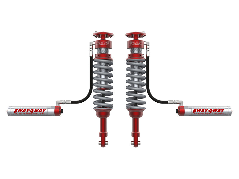 aFe 17-19 Ford F-150 Raptor Sway-A-Way 3.0 Front Coilover Kit w/ Remote Reservoirs and Comp Adj 301-5000-02-CA 301-5000-02-CA Photo - Primary