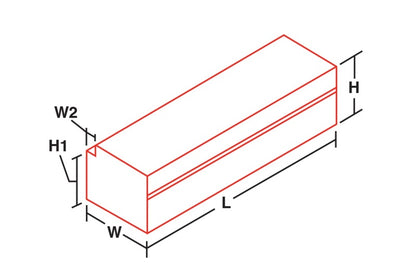 Dee Zee Manufacturing Tool Box - Specialty Che st Black DZZM206 M206 Technical Drawing