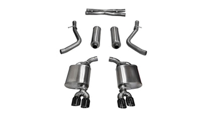 Corsa Performance 15-17 Dodge Challenger Xtreme Cat-Back Dual Rear Exit with Twin 3.5in 14985BLK Photo - Primary
