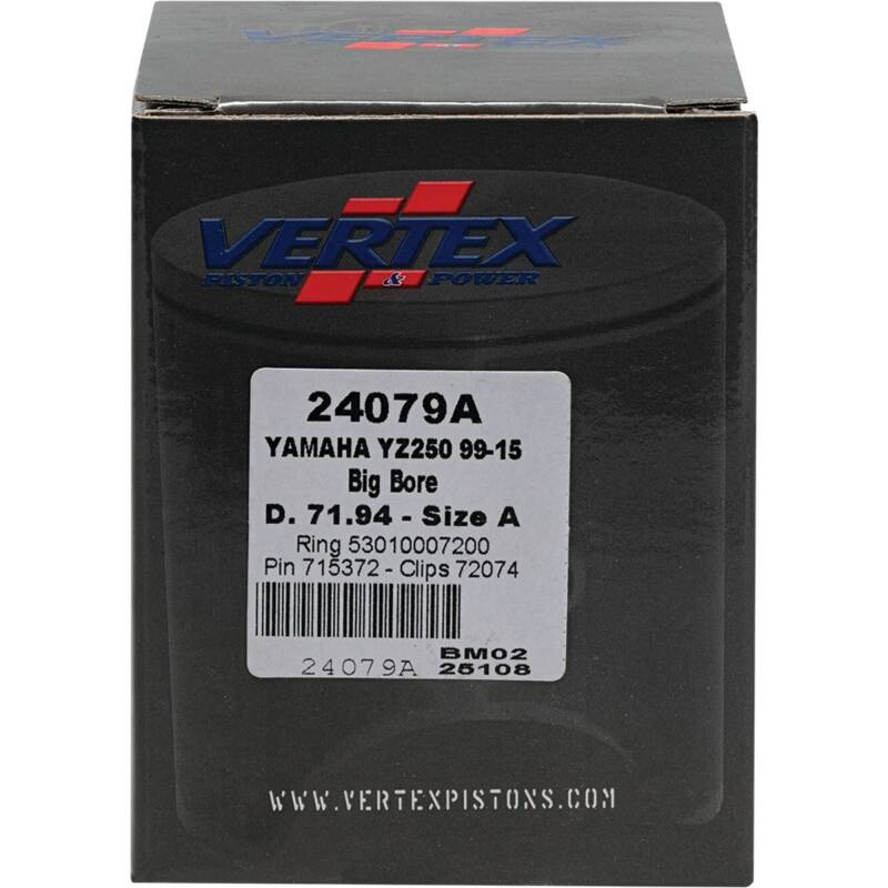 Vertex Pistons Vertex Piston 22-23 Fantic Motor XX 250 250cc +5.6mm Cast Big Bore Piston Kit 72mm. 295cc. 24079A 24079A Photo - Primary