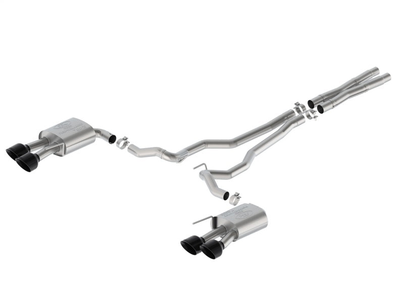Ford Racing 2024 Mustang 5.0L Extreme Non-Active Cat-Back Exhaust w/Valance - Black Tip M-5200-M5EBV M-5200-M5EBV Photo - Primary