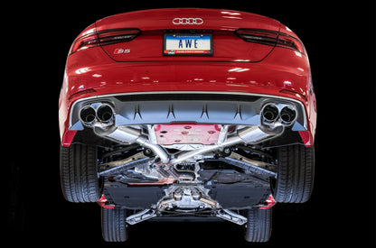AWE Tuning Audi B9 S5 3.0T Touring Edition Exhaust - Black Diam Tips (102mm) 3015-43092 3015-43092 Photo - Mounted