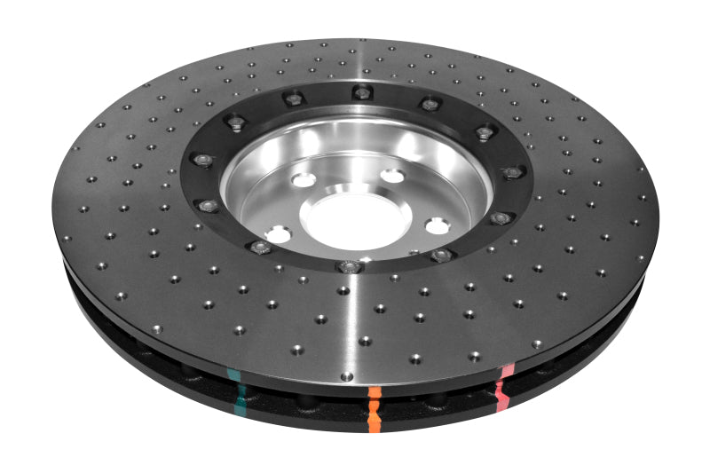 DBA 14-17 Audi A8 Quattro Front Slotted 5000 Series 2 Piece Rotor Assembled w/ Silver Hat Drill/Dimp 52774SLVXD 52774SLVXD Photo - out of package