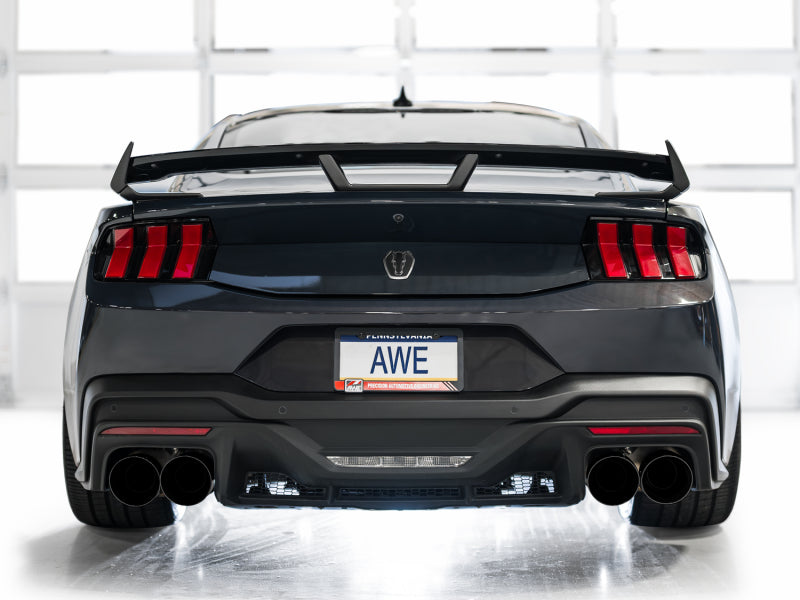 AWE Tuning AWE 2024 Ford Mustang Dark Horse S650 RWD SwitchPath Catback Exhaust w/ Quad Diamond Black Tips 3025-43375 3025-43375 Photo - Mounted