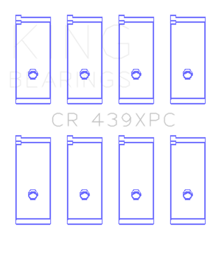 King Engine Bearings King Honda B18A1/B18B1 (Size STDX) pMaxKote Performance Rod Bearing Set CR439XPCSTDX CR439XPCSTDX Photo - Primary