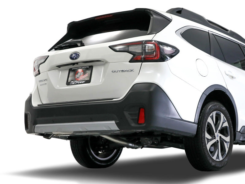 aFe POWER Takeda 20-23 Subaru Outback H4-2.5L 2-1/2in 304 Stainless Steel Cat-Back Exhaust System 49-36808 49-36808 Photo - Mounted