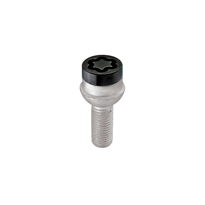McGard Wheel Lock Bolt Set - 4pk. (Radius Seat) M14X1.5 / 17mm Hex / 27.0mm Shank Length - Black 28374 28374 Photo - Primary