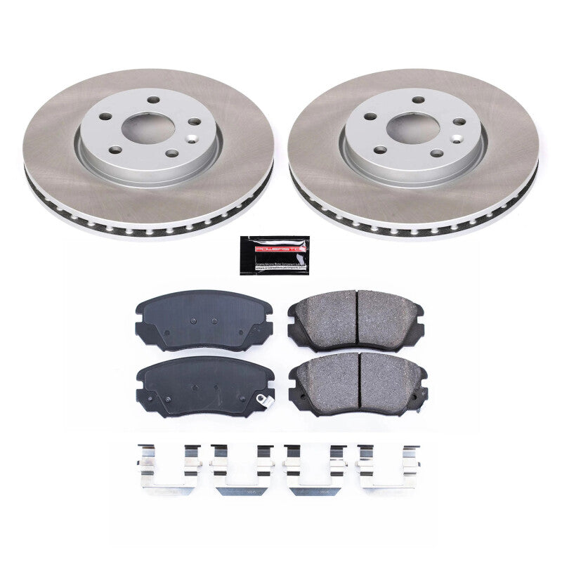 PowerStop Power Stop 10-11 Saab 9-5 Front Semi-Coated Rotor Kit SC5334 SC5334 Photo - Primary