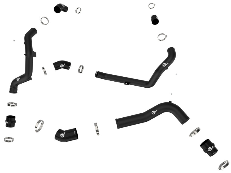 aFe 22-23 Ford Explorer BladeRunner Aluminum Hot and Cold Charge Pipe Kit - Blk 46-20674-B 46-20674-B Photo - Unmounted