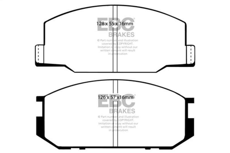 EBC 82-85 Toyota Celica 2.0L Ultimax Front Brake Pads UD245 UD245 Photo - Primary