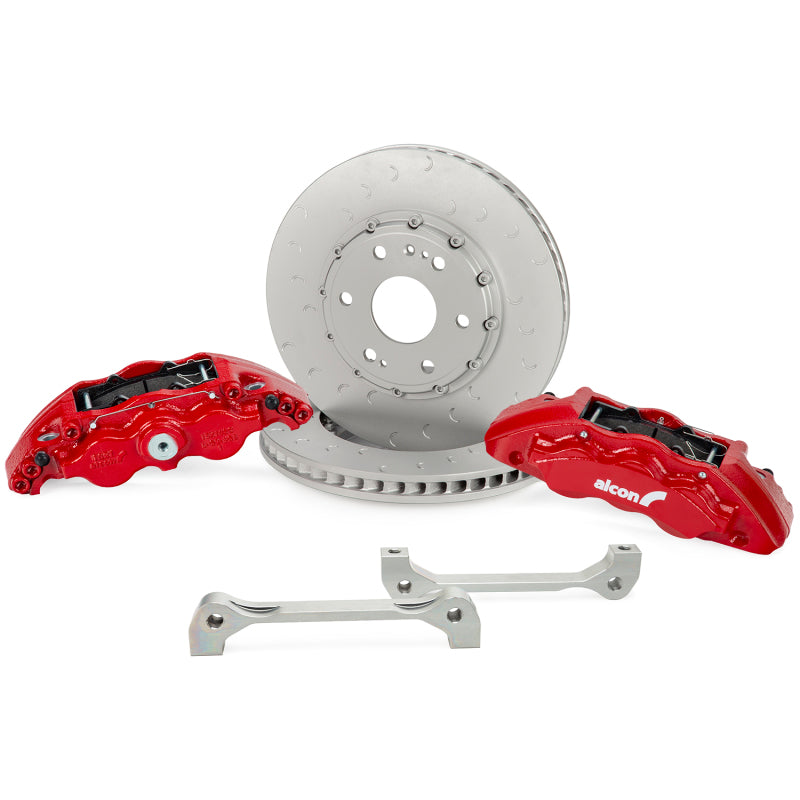 Alcon 19+ Silverado/Sierra 20+ Suburban/Tahoe/Yukon/Esc 355x33mm 6-Piston Red Caliper FRT Brake Kit BKF1559BF58 BKF1559BF58 Photo - Primary