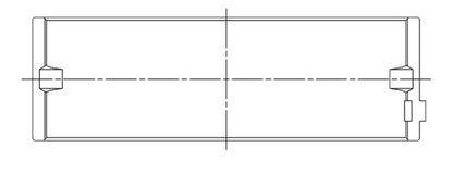 ACL BMW N63B44/S63B44 4.4L V8 Standard Size Main Bearings 5M1573H-STD 5M1573H-STD Technical Drawing