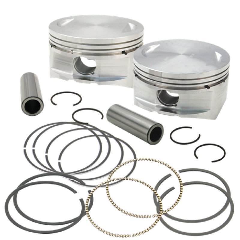 S&S Cycle Piston Set 3.927in .010in Flattop 106-4416