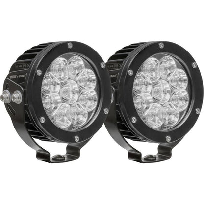 Westin Axis LED Auxiliary Light 4.75 inch Round Flood w/3W Osram (Set of 2) - Black 09-12007B-PR 09-12007B-PR Photo - Primary