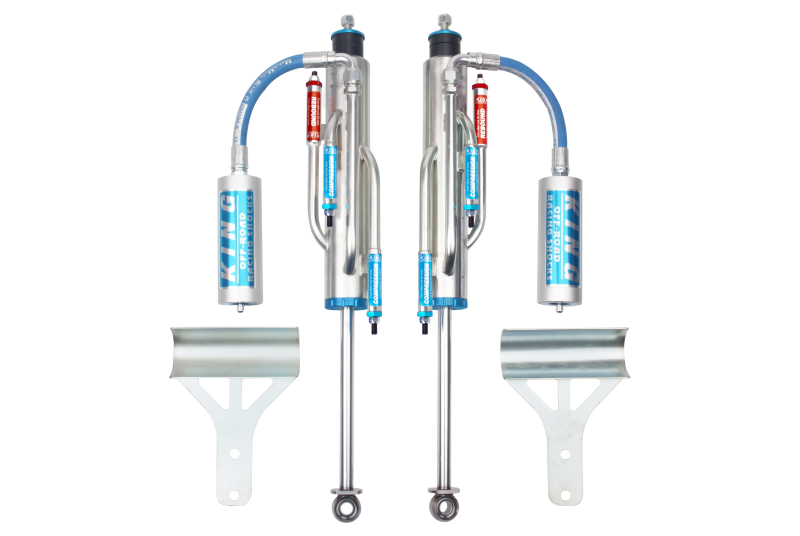 King Shocks 07-18 Jeep Wrangler JK Front 2.5 Dia Hose Remote Bypass Shock 0-2in Lift (Pair) 25001-341 25001-341 Photo - Primary