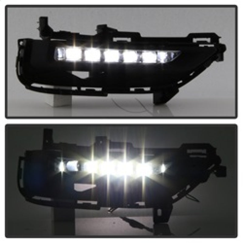 Spyder Honda Accord Coupe 2016-2017 OEM LED Fog Lights W/Switch- Clear FL-HA2016-2D-LED-C 5083043 5083043 Photo - Unmounted