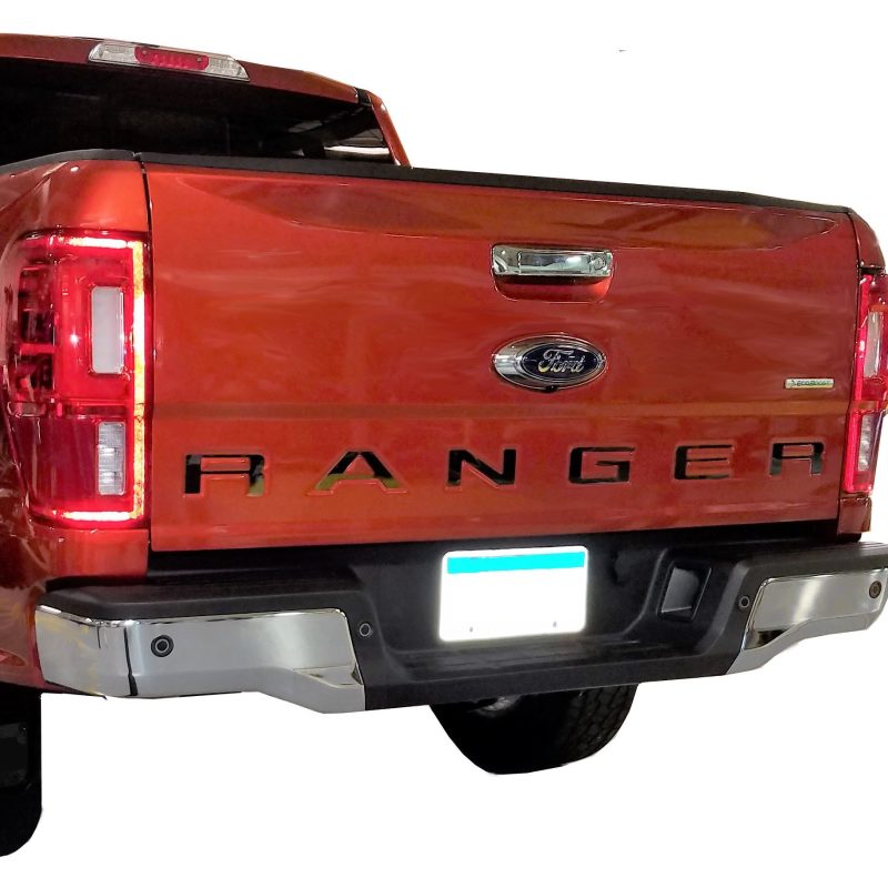 Putco 19-20 Ford Ranger - Black Platinum Tailgate Letters RANGER 55554BPFD 55554BPFD Photo - Primary