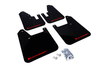Rally Armor 1998-2002 Forester Mud flap Red logo MF13-UR-BLK/RD Photo - Primary