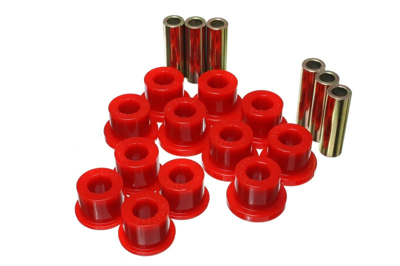 Energy Suspension 05-14 Toyota Tacoma Rear Leaf Spring Bushings - Red 8.2116R 8.2116R Photo - Primary