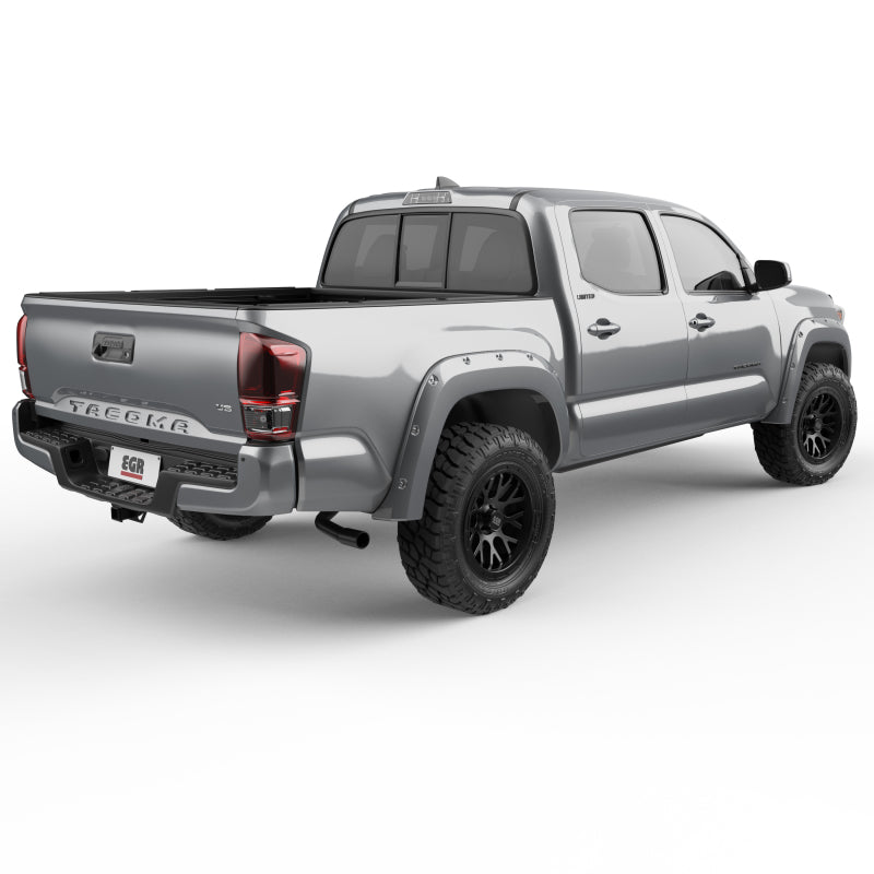 EGR 16+ Toyota Tacoma w/Mudflap Bolt-On Look Color Match Fender Flares - Set - Silver Sky 795084-1D6 795084-1D6 Photo - Mounted