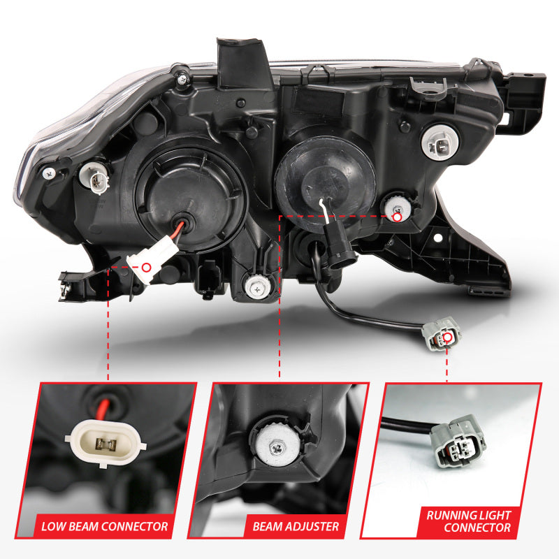 Anzo  16-17 Toyota Tacoma Projector Headlights w/ Plank Style Design 111379 Photo - lifestyle view