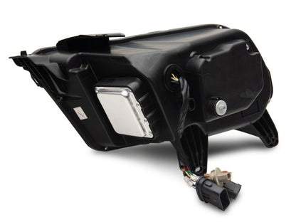 Raxiom 10-12 Ford Mustang w/ Factory Halogen LED Projector Headlights- Blk Housing (Clear Lens) 422461 422461 Photo - Close Up