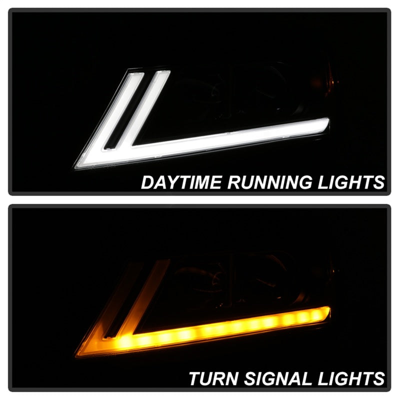 SPYDER xTune 14-18 Chevy Impala (Excl Limited) DRL Halogen Proj Headlights - Blk (PRO-JH-CIM15-LB-BK) 9042874 9042874 Photo - Unmounted