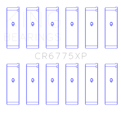 King Engine Bearings King Nissan VQ35DE (Size STD) Performance Rod Bearing Set CR6775XP CR6775XP Photo - Primary