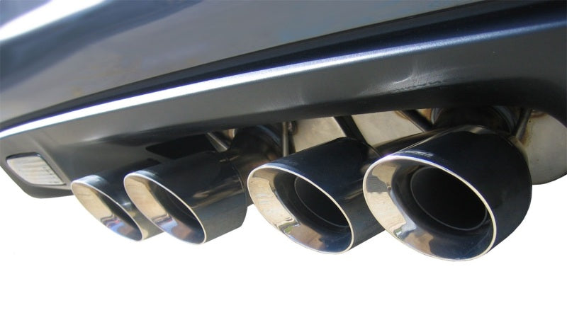 Corsa Performance 3.0" Dual Rear Exit Cat-Back Exhaust System With Twin 4.0" Tips 14164CB1 Photo - Mounted