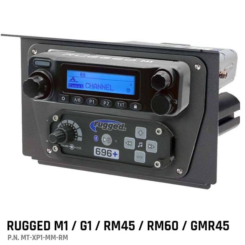 Rugged Radios Polaris XP1 Mount Kit - M1 / G1 / RM60 / GMR45 - M1/G1/RM45/RM60/GMR45 MT-XP1-MM-RM MT-XP1-MM-RM Photo - Primary