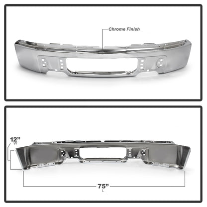 Spyder Ford F150 09-14 w/o Fog Light Hole Front Bumper - Chrome (OEM # 9L3Z17757A) 9948473 9948473 User 1