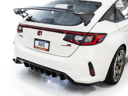 AWE Tuning 2023 Honda Civic Type R FL5 Track Edition Exhaust w/ Triple Diamond Black Tips 3020-53287 3020-53287 Photo - Mounted