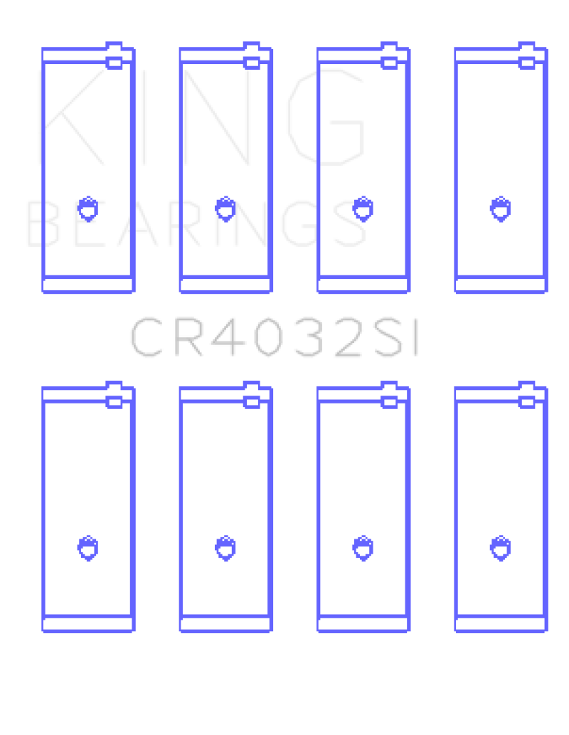 King Engine Bearings King Toyota 4AGE Performance Rod Bearing Set CR4032SI0.25 CR4032SI0.25 Photo - Primary