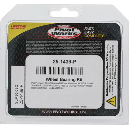 Pivot Works Honda, Kawasaki, Suzuki Wheel Bearing Kit Premium Bearings 25-1439-P 25-1439-P Photo - Primary