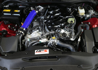 HPS Performance HPS Post MAF Air Intake Tube Kit 2014-2016 Lexus IS250 2.5L V6 Non F-Sport, Blue