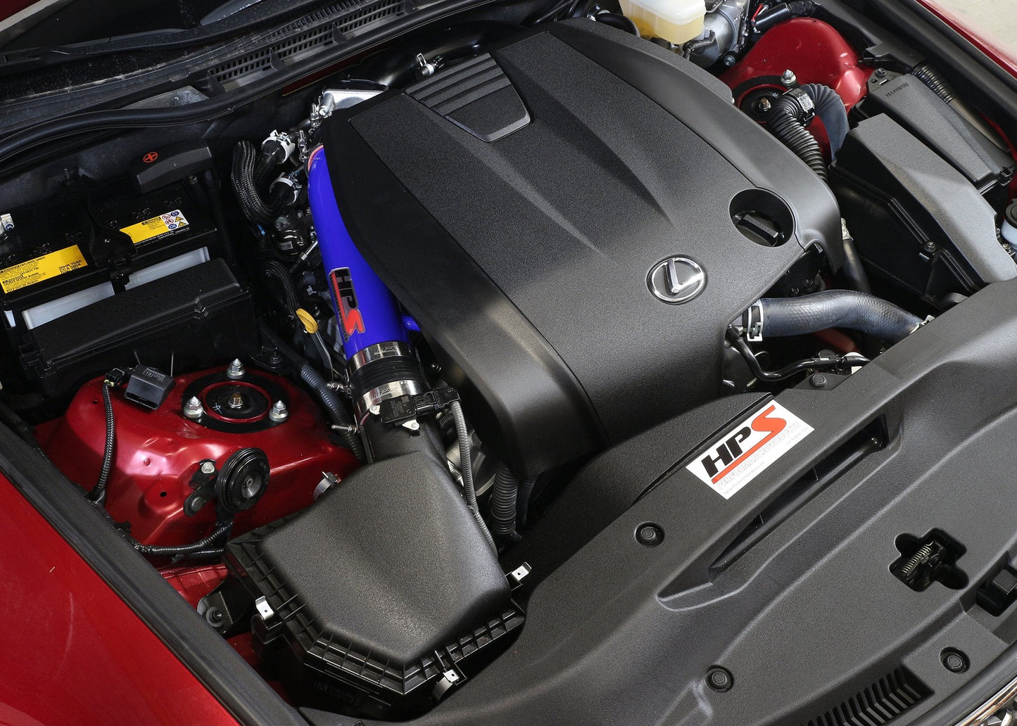 HPS Performance HPS Post MAF Air Intake Tube Kit 2014-2016 Lexus IS250 2.5L V6 Non F-Sport, Blue