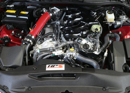 HPS Performance HPS Post MAF Air Intake Tube Kit 2014-2016 Lexus IS250 2.5L V6 Non F-Sport, Red