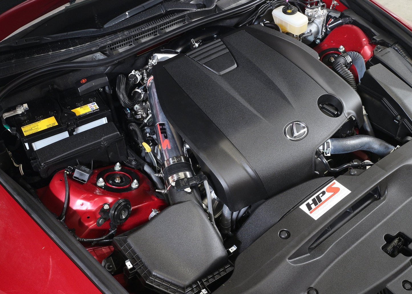 HPS Performance HPS Post MAF Air Intake Tube Kit 2014-2016 Lexus IS250 2.5L V6 Non F-Sport, Black