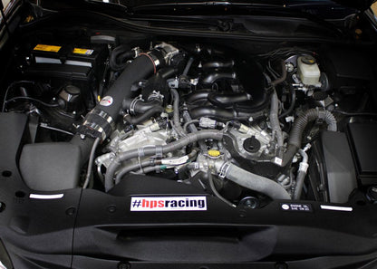 HPS Performance Products Post MAF Air Intake Tube Kit 2015-2019 Lexus RC350 3.5L V6 F-Sport, Black