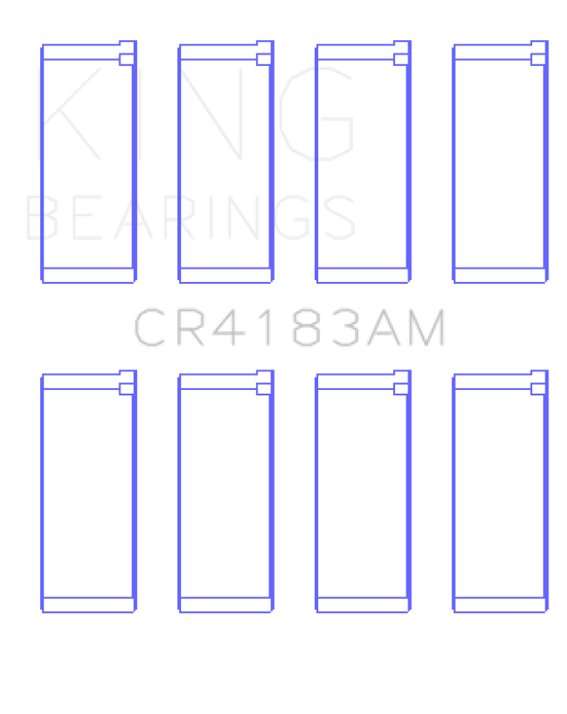 King Engine Bearings King Chrysler/Mitsubishi 122ci 2.0L (Size STD) Rod Bearing Set CR4183AM CR4183AM Photo - Primary