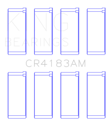 King Engine Bearings King Chrysler/Mitsubishi 122ci 2.0L (Size STD) Rod Bearing Set CR4183AM CR4183AM Photo - Primary