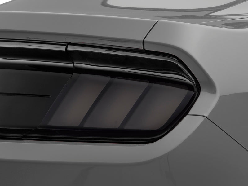 Raxiom 15-22 Ford Mustang Profile LED Tail Lights - Gloss Black Housing (Smoked Lens) 402183 402183 Photo - Close Up