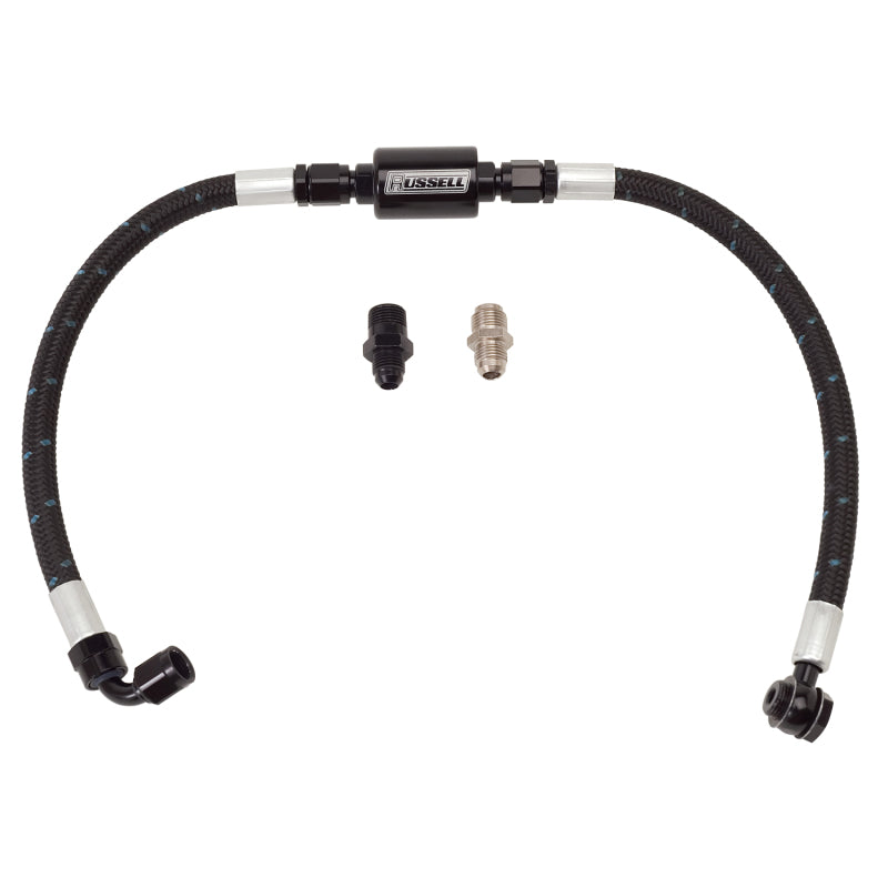 Edelbrock Fuel Hose Assembly Proclassic Finish w/Competition Filter SBC 8103 Photo - Primary