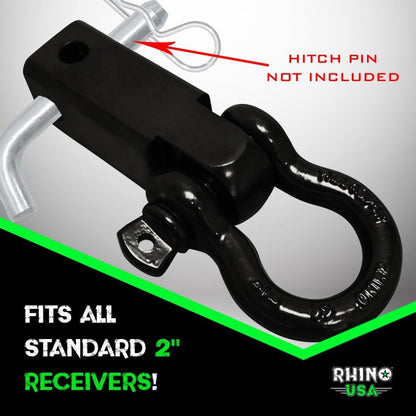 Rhino USA Shackle Hitch Receiver W/ D-Ring (Gray) RG-HTHITCH2-GRY RG-HTHITCH2-GRY User 3