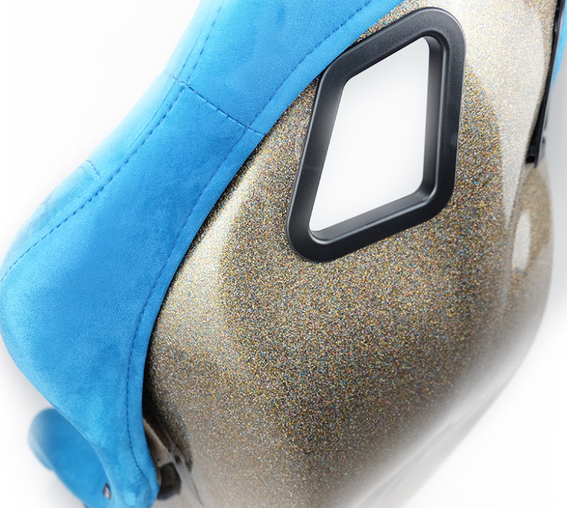 NRG FRP Bucket Seat ULTRA Edition - Medium (Blue Alcantara/Pearlized Back) FRP-303BL-ULTRA FRP-303BL-ULTRA Photo - Primary