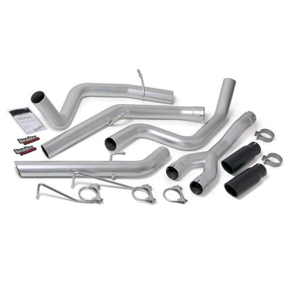 Banks Power 14-15 Dodge Ram 1500 3.0L Diesel Monster Exhaust System - SS Dual Exhaust w/ Black Tips 48602-B 48602-B Photo - Primary