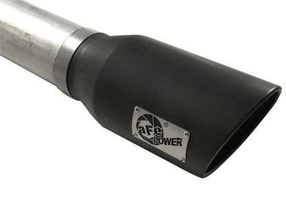 aFe ATLAS 5in Aluminized Steel DPF-Back Exhaust System w/Black Tip Dodge 49-02016-B Photo - Unmounted