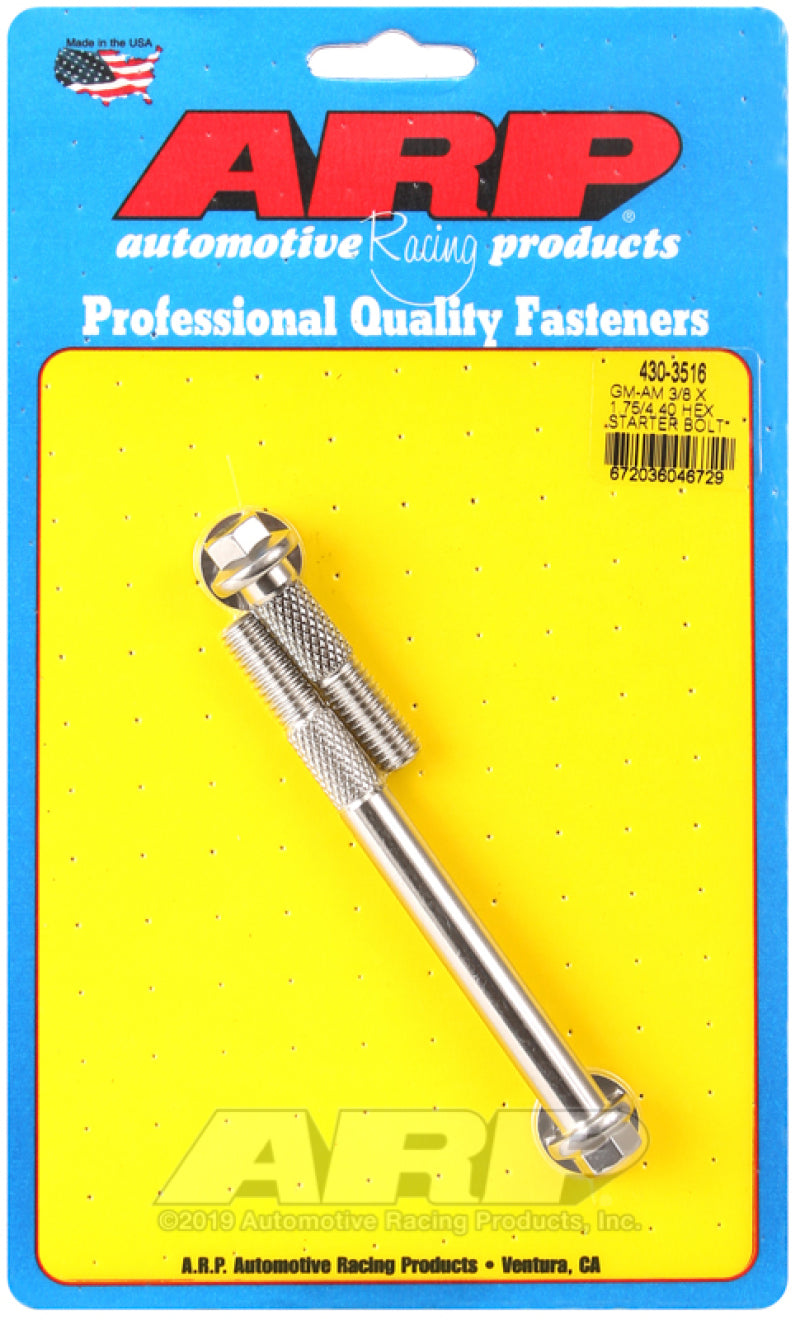 ARP GM 3/8 X 1.750/4.400 Hex SS Starter Bolt Kit 430-3516 Photo - Primary